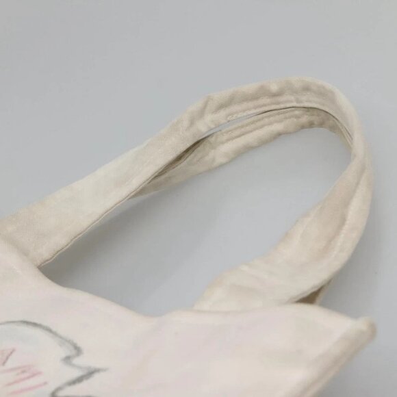 CHANEL COCO Mark Tote Bag Canvas White Silver CC - Picture 8 of 15